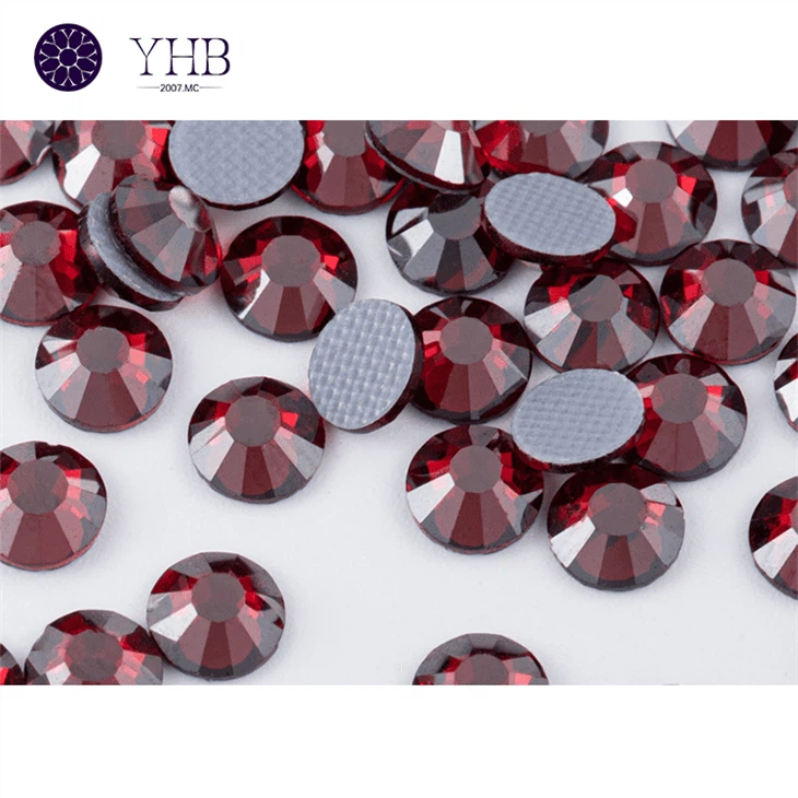 Red Flat Back Pearls